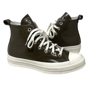 Converse Chuck 70 Skate High Shoes Brown Leather Sneakers